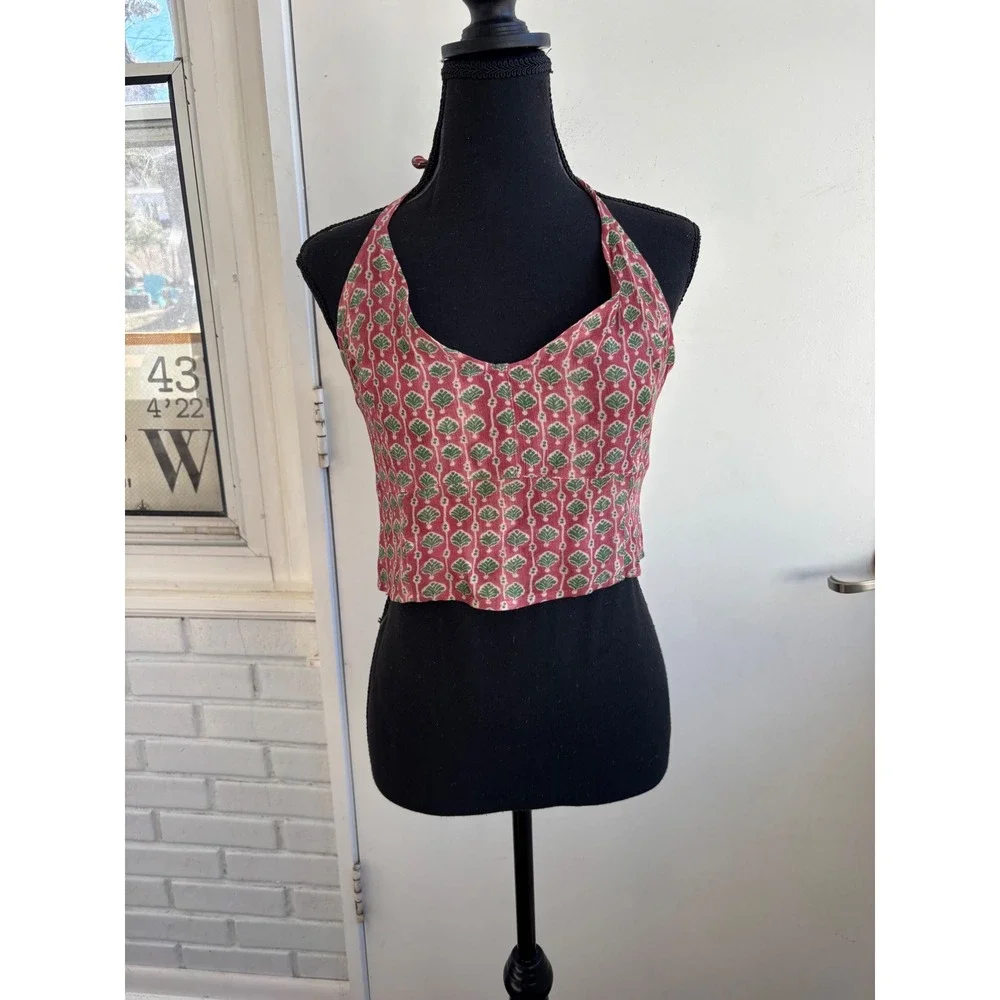 Free People NEW WITH TAGS Rae Halter‎ Crop Top Small boho festival prairie
